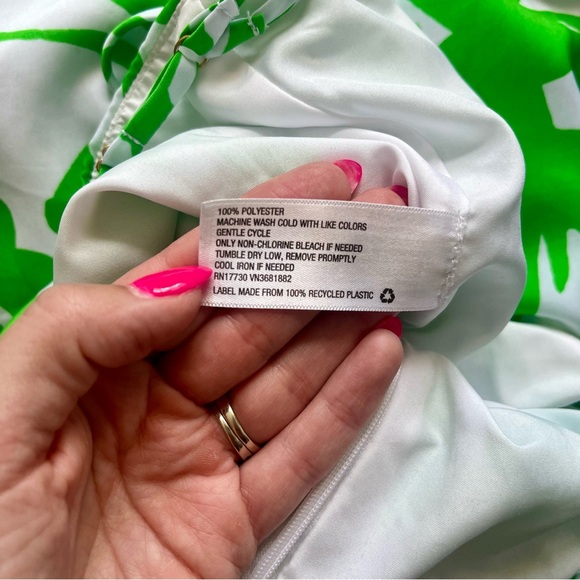 Lilly Pulitzer for Target Women's Green and White Jumpsuit Size Small - Picture 16 of 16
